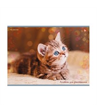 Альбом Unnika Полосатый котенок 40 л. А4 склейка