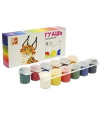 Гуашь Луч ZOO, 12 цветов