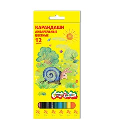 Карандаши акварельные Каляка-Маляка 12 цветов 3+