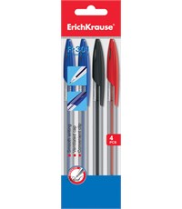 Набор цветных шариковых ручек Erich Krause ,4 шт., R-301