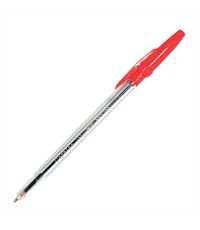 Ручка шариковая CORVINA 51 красная прозрач. корпус 1,00 мм 40163/03